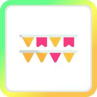 Pennant Creative Icon Design vector