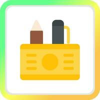 Pencil Case Creative Icon Design vector