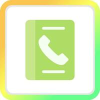 Phone Book Creative Icon Design vector