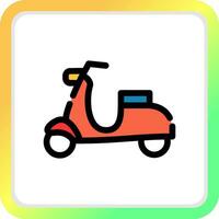 diseño de icono creativo de scooter vector