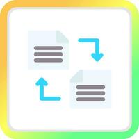 File Transfer Creative Icon Design vector