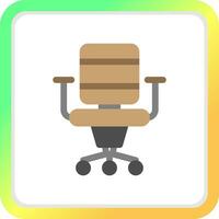 diseño de icono creativo de silla de oficina vector