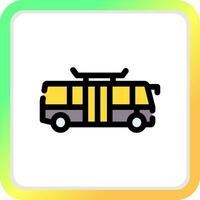 Bus Creative Icon Design vector