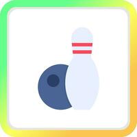 Bowling Creative Icon Design vector