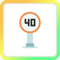 Speed Sign Creative Icon Design vector