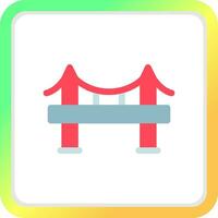 Bridge Creative Icon Design vector