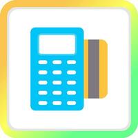 Pos Terminal Creative Icon Design vector