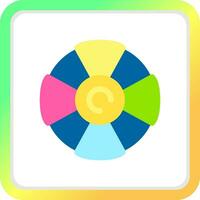 Color Wheel Creative Icon Design vector