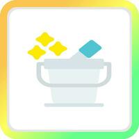 Bucket Creative Icon Design vector