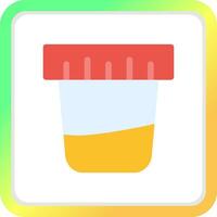 Urine Test Creative Icon Design vector