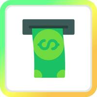 Withdrawal Creative Icon Design vector