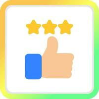 Thumbs Up Creative Icon Design vector