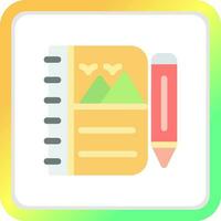 Sketchbook Creative Icon Design vector