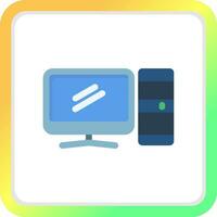 Computer Creative Icon Design vector