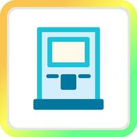 Atm Machine Creative Icon Design vector