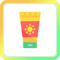 Sunscreen Creative Icon Design vector