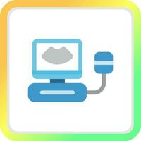 Ultrasound Creative Icon Design vector
