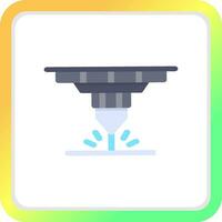 Water Cutting Machine Creative Icon Design vector