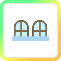 Window Creative Icon Design vector