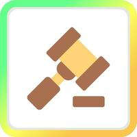 Gavel Creative Icon Design vector