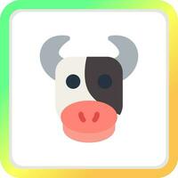 diseño de icono creativo de vaca vector