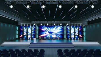 Empty stage Design for mockup and Corporate identity, Original designed stage photo