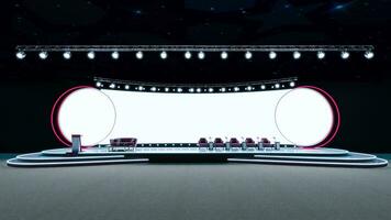 Empty stage Design for mockup, stage event with led screen photo