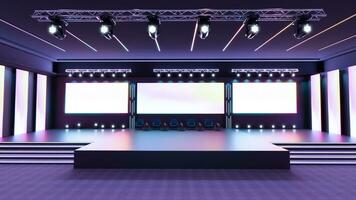 Empty stage Design for mockup and Corporate identity, Original designed stage photo