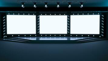 Empty stage Design for mockup and Corporate identity, Scene event led, Show on the stage. photo