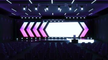 Empty stage Design for mockup, stage event with led scree photo