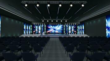 Empty stage Design for mockup and Corporate identity, Original designed stage photo