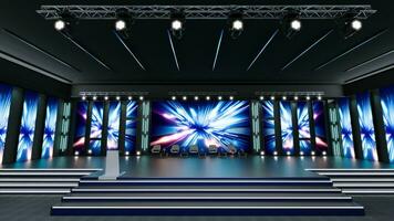 Empty stage Design for mockup and Corporate identity, Original designed stage photo