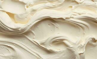 AI generated cream texture, yogurt texture, top view photo