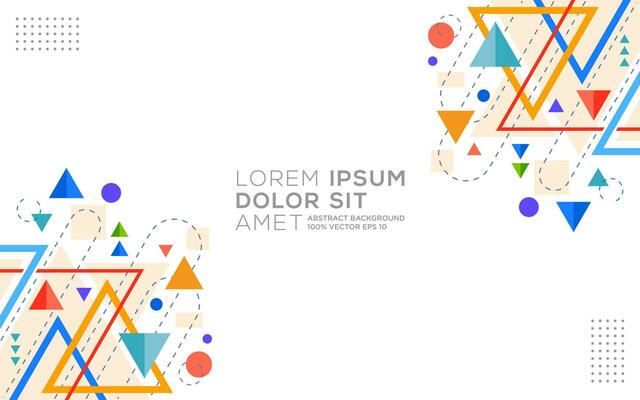 Modern colorful geometric background, wallpaper, cover, banner, trendy geometric shapes, design vector template editable and resizable EPS 10.
