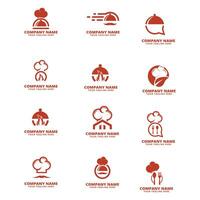 set of cooking logo vector