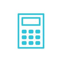 Simple calculator icon. From blue icon set. vector