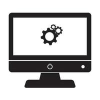 computer icon logo vector design template