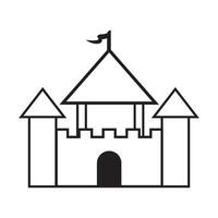 castle icon logo vector design template