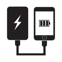 power bank icon logo vector design template