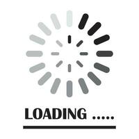 loading icon logo vector design template