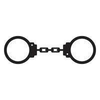 handcuffs icon logo vector design template