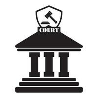 court icon logo vector design template