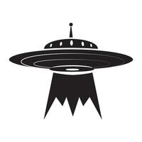 alien spaceship icon logo vector design template