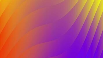 Convex animated lines. Broad diagonal gradient of orange, purple, and yellow hues. Shimmering rainbow lines with varying thickness. Digital, simple, clear concept. Ideal 4K, 60fps background for text video