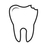 tooth icon logo vector design template