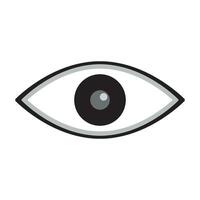 eye icon logo vector design template