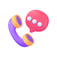 minimalistische 3d telefoon klant ondersteuning hotline de concept van een telefoontje centrum het verstrekken van bijstand png