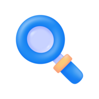 3D magnifying glass exploring. png