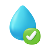 Clear water drops. Pure dew drops. Concept of conserving clean water for the world. png