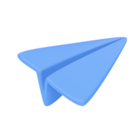 Origami paper airplane flying in the air email sending concept Message to the recipient. png